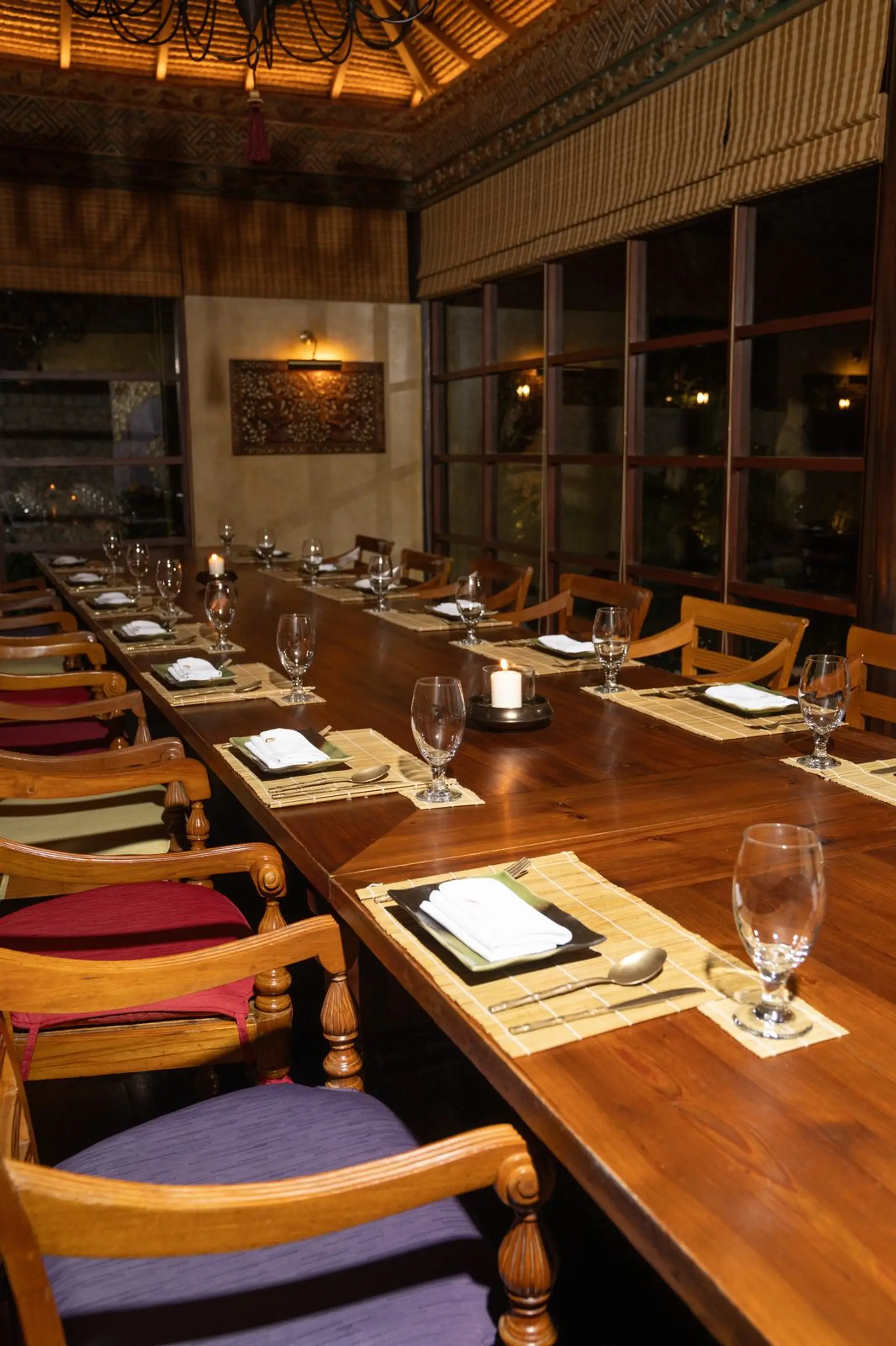 Table setting at Monsoon